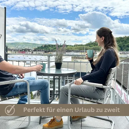 Buddha - Stadtnah, Balkon, Parkplatz, E-ladestation Fuer Autos & Fahrraeder, Fitnessstudio Apartment Koblenz (Rhineland-Palatinate)